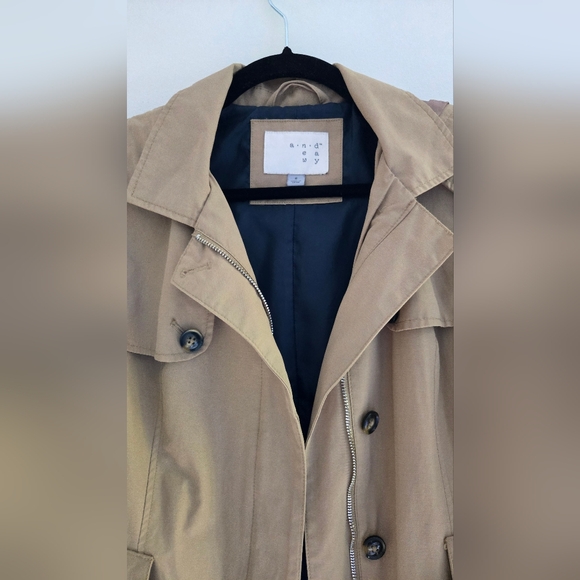 A New Day Target Mid-Thigh Trench Coat - Picture 3 of 5